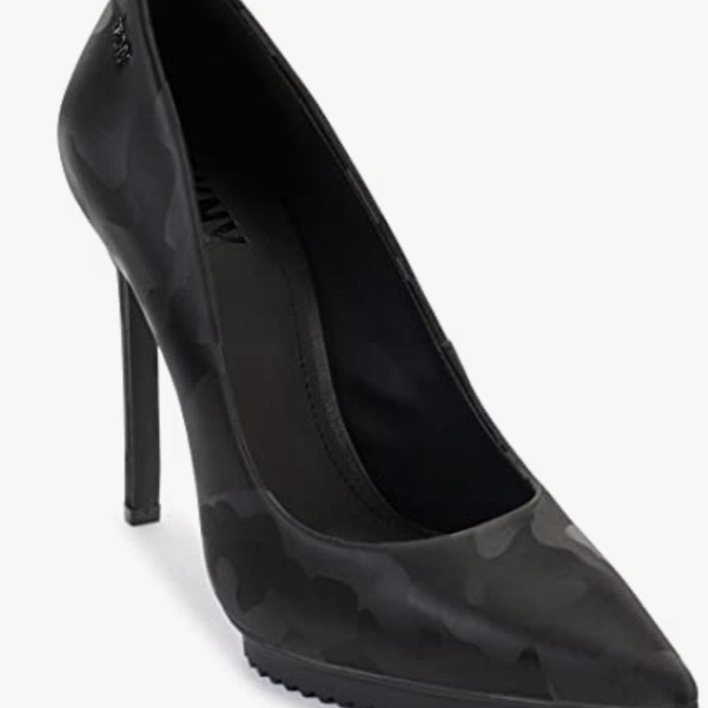 DKNY Black Camouflage Heels - Picture 4 of 8